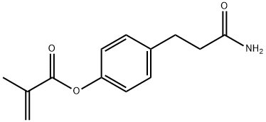 2-Methylpropenoic acid 4-(3-amino-3-oxopropyl)phenyl ester