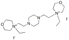 4-ethyl-4-[2-[4-[2-(4-ethyl-1-oxa-4-azoniacyclohex-4-yl)ethyl]piperazi n-1-yl]ethyl]-1-oxa-4-azoniacyclohexane diiodide