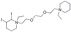 1-ethyl-1-[2-[2-[2-(1-ethyl-3,4,5,6-tetrahydro-2H-pyridin-1-yl)ethoxy] ethoxy]ethyl]-3,4,5,6-tetrahydro-2H-pyridine diiodide