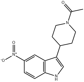 1-[4-(5-硝基-1H-吲哚-3-基)-1-哌啶基]乙酮