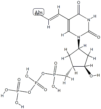 carbocyclic 5-(2-bromovinyl)-2'-deoxyuridine 5'-triphosphate