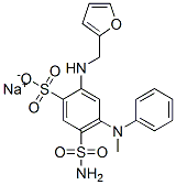 5-(Aminosulfonyl)-2-[(2-furanylmethyl)amino]-4-(methylphenylamino)benzenesulfonic acid sodium salt