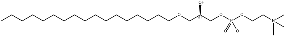 1-O-HEPTADECYL-2-HYDROXY-SN-GLYCERO-3-PHOSPHOCHOLINE;C17 LYSO PAF