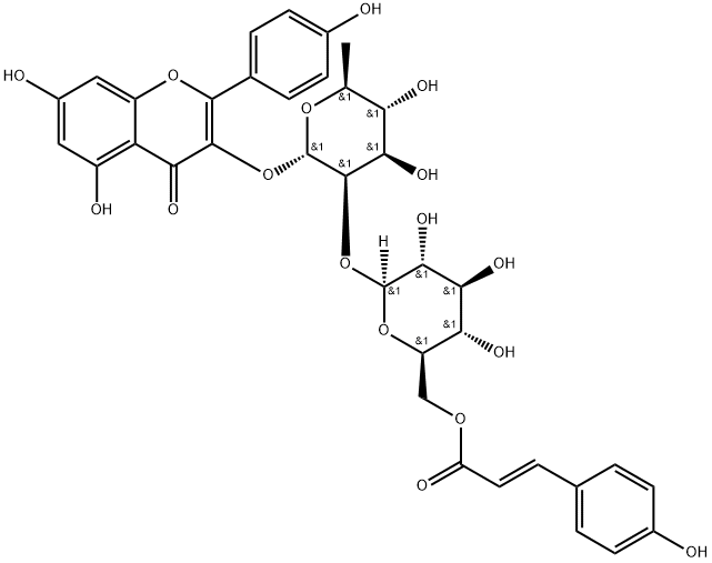 3-O-{2-O-[6-O-(P羟基-反-香豆酰)-葡萄糖基]-鼠李糖基}山奈酚