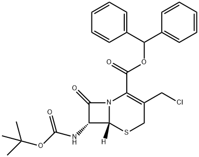 7Β-叔丁氧羰基氨基-3-氯甲基-3-头孢烯-4-羧酸二苯甲酯