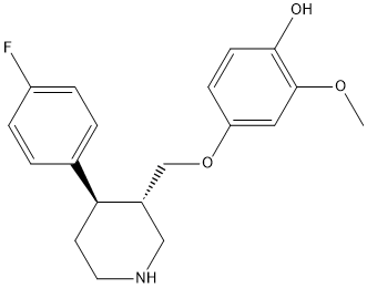 4-(4-氟苯基)-3-(4-羟基-3-甲氧基苯氧基甲基)哌啶