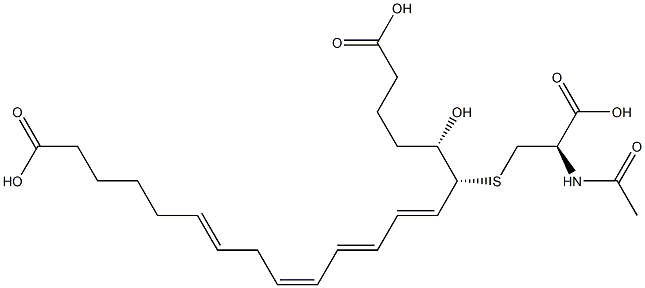 20-carboxy-N-acetylleukotriene E4