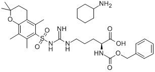 N-苄氧羰基-N'-(2,2,5,7,8-五甲基苯并二氢吡喃-6-磺酰基)-L-精氨酸环己胺盐