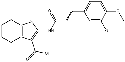 (E)-2-(3-(3,4-dimethoxyphenyl)acrylamido)-4,5,6,7-tetrahydrobenzo[b]thiophene-3-carboxylic acid