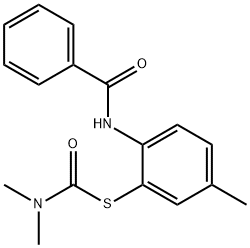S-(2-BenzoylaMino-5-Methylphenyl)diMethylthiocarbaMic acid