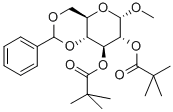 甲基 4,6-O-[(R)-苯基亚甲基]-ALPHA-D-吡喃葡萄糖苷 2,3-二(2,2-二甲基丙酸酯)