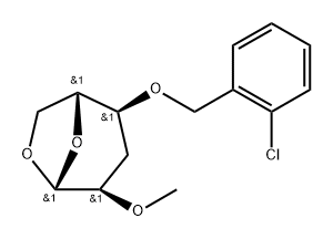 .beta.-D-ribo-Hexopyranose, 1,6-anhydro-4-O-(2-chlorophenyl)methyl-3-deoxy-2-O-methyl-