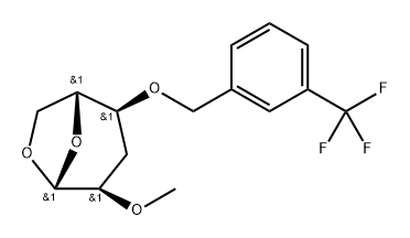 .beta.-D-ribo-Hexopyranose, 1,6-anhydro-3-deoxy-2-O-methyl-4-O-3-(trifluoromethyl)phenylmethyl-