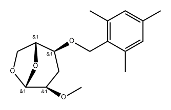 .beta.-D-ribo-Hexopyranose, 1,6-anhydro-3-deoxy-2-O-methyl-4-O-(2,4,6-trimethylphenyl)methyl-