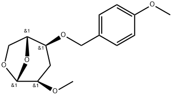 .beta.-D-ribo-Hexopyranose, 1,6-anhydro-3-deoxy-4-O-(4-methoxyphenyl)methyl-2-O-methyl-