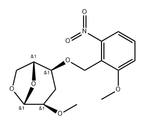.beta.-D-ribo-Hexopyranose, 1,6-anhydro-3-deoxy-4-O-(2-methoxy-6-nitrophenyl)methyl-2-O-methyl-