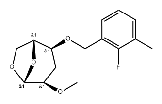 .beta.-D-ribo-Hexopyranose, 1,6-anhydro-3-deoxy-4-O-(2-fluoro-3-methylphenyl)methyl-2-O-methyl-