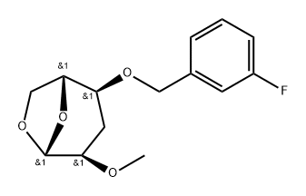 .beta.-D-ribo-Hexopyranose, 1,6-anhydro-3-deoxy-4-O-(3-fluorophenyl)methyl-2-O-methyl-