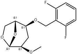 .beta.-D-ribo-Hexopyranose, 1,6-anhydro-3-deoxy-4-O-(2,6-difluorophenyl)methyl-2-O-methyl-