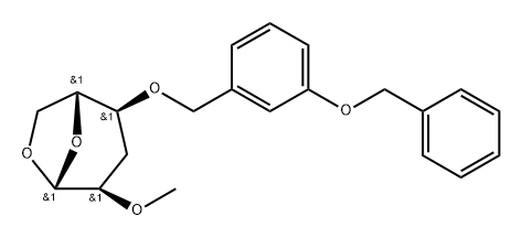 .beta.-D-ribo-Hexopyranose, 1,6-anhydro-3-deoxy-2-O-methyl-4-O-3-(phenylmethoxy)phenylmethyl-
