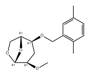 .beta.-D-ribo-Hexopyranose, 1,6-anhydro-3-deoxy-4-O-(2,5-dimethylphenyl)methyl-2-O-methyl-
