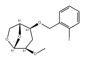 .beta.-D-ribo-Hexopyranose, 1,6-anhydro-3-deoxy-4-O-(2-iodophenyl)methyl-2-O-methyl-