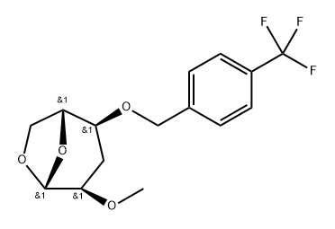 .beta.-D-ribo-Hexopyranose, 1,6-anhydro-3-deoxy-2-O-methyl-4-O-4-(trifluoromethyl)phenylmethyl-