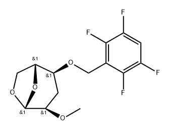 .beta.-D-ribo-Hexopyranose, 1,6-anhydro-3-deoxy-2-O-methyl-4-O-(2,3,5,6-tetrafluorophenyl)methyl-