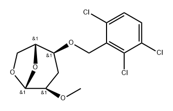 .beta.-D-ribo-Hexopyranose, 1,6-anhydro-3-deoxy-2-O-methyl-4-O-(2,3,6-trichlorophenyl)methyl-