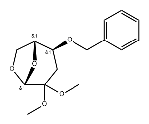 .beta.-D-erythro-Hexopyranos-2-ulose, 1,6-anhydro-3-deoxy-4-O-(phenylmethyl)-, dimethyl acetal
