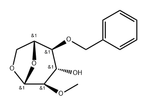.beta.-D-Glucopyranose, 1,6-anhydro-2-O-methyl-4-O-(phenylmethyl)-