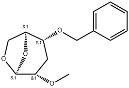 .beta.-L-ribo-Hexopyranose, 1,6-anhydro-3-deoxy-2-O-methyl-4-O-(phenylmethyl)-