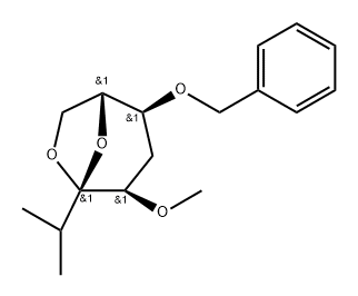 .beta.-D-ribo-3-Octulopyranose, 3,8-anhydro-1,2,5-trideoxy-2-methyl-4-O-methyl-6-O-(phenylmethyl)-