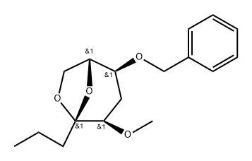 .beta.-D-ribo-4-Nonulopyranose, 4,9-anhydro-1,2,3,6-tetradeoxy-5-O-methyl-7-O-(phenylmethyl)-