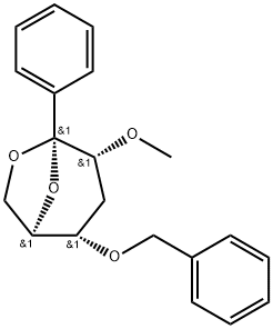 .beta.-D-ribo-Hexopyranose, 1,6-anhydro-3-deoxy-2-O-methyl-1-C-phenyl-4-O-(phenylmethyl)-