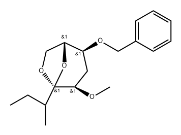 .beta.-D-ribo-4-Nonulopyranose, 4,9-anhydro-1,2,3,6-tetradeoxy-3-methyl-5-O-methyl-7-O-(phenylmethyl)-