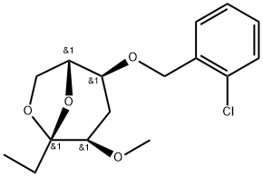 .beta.-D-ribo-3-Octulopyranose, 3,8-anhydro-6-O-(2-chlorophenyl)methyl-1,2,5-trideoxy-4-O-methyl-