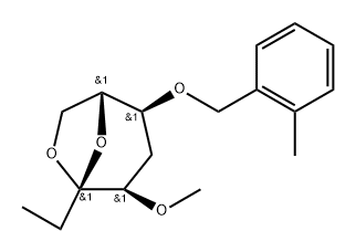 .beta.-D-ribo-3-Octulopyranose, 3,8-anhydro-1,2,5-trideoxy-4-O-methyl-6-O-(2-methylphenyl)methyl-
