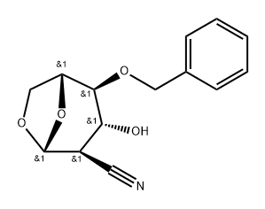.beta.-D-Glucopyranose, 1,6-anhydro-2-cyano-2-deoxy-4-O-(phenylmethyl)-
