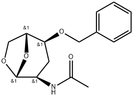 .beta.-D-ribo-Hexopyranose, 2-(acetylamino)-1,6-anhydro-2,3-dideoxy-4-O-(phenylmethyl)-