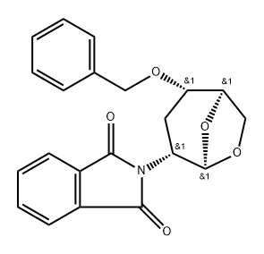 .beta.-D-ribo-Hexopyranose, 1,6-anhydro-2,3-dideoxy-2-(1,3-dihydro-1,3-dioxo-2H-isoindol-2-yl)-4-O-(phenylmethyl)-