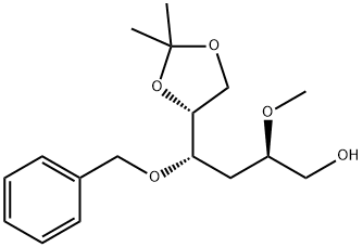 D-ribo-Hexitol, 3-deoxy-2-O-methyl-5,6-O-(1-methylethylidene)-4-O-(phenylmethyl)-