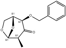 .beta.-D-ribo-Hexopyranos-3-ulose, 1,6-anhydro-2-deoxy-2-methyl-4-O-(phenylmethyl)-