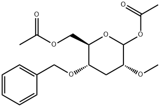 D-ribo-Hexopyranose, 3-deoxy-2-O-methyl-4-O-(phenylmethyl)-, diacetate
