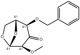 .beta.-D-ribo-Hexopyranos-3-ulose, 1,6-anhydro-2-O-methyl-4-O-(phenylmethyl)-