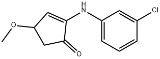 2-Cyclopentenone, 2-(3-chloroanilino)-4-methoxy-