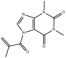1H-Purine-2,6-dione,  1,3-dimethyl-7-(2-methyl-1-oxo-2-propenyl)-  (9CI)