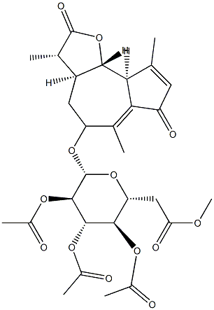 (3S)-3,3aβ,4,5,9aβ,9bα-Hexahydro-3β,6,9-trimethyl-5-[(2-O,3-O,4-O,6-O-tetraacetyl-β-D-glucopyranosyl)oxy]azuleno[4,5-b]furan-2,7-dione
