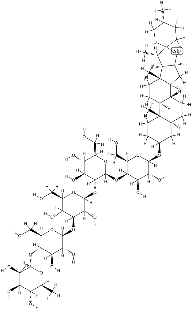 [(25R)-5α-Spirostan-3β-yl]4-O-[2-O-[3-O-[4-O-(α-L-rhamnopyranosyl)-β-D-glucopyranosyl]-β-D-glucopyranosyl]-β-D-glucopyranosyl]-β-D-galactopyranoside