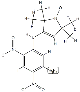 3-(5-fluoro-2,4-dinitroanilino)-1-oxyl-2,2,5,5-tetramethyl-3-pyrrolidine